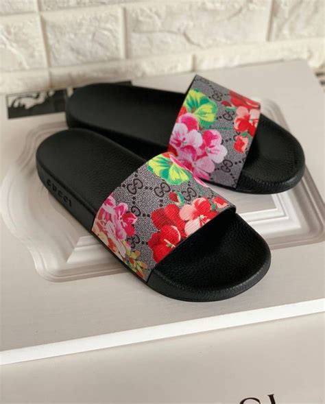 best gucci slides dhgate|Gucci floral slides women.